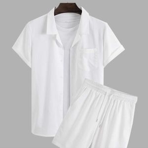 NWT 2 Piece Set - Pocket Patched Shirt & Drawstring Waist Shorts Set